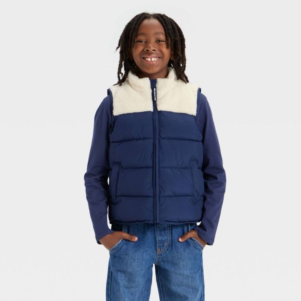 Boys' Puffer Vests - Cat & Jack Blue S